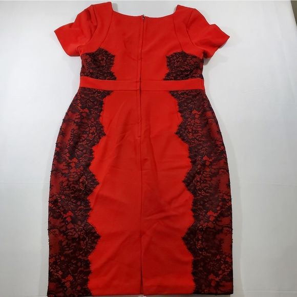 Marks & Spencer Scarlet and Ebony Lace Midi Dress. Gorgeous, never worn! - Picture 3 of 9